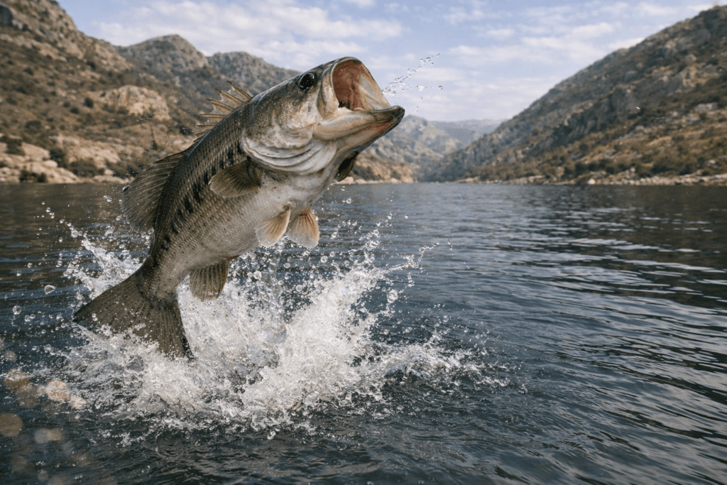 black bass embalse España