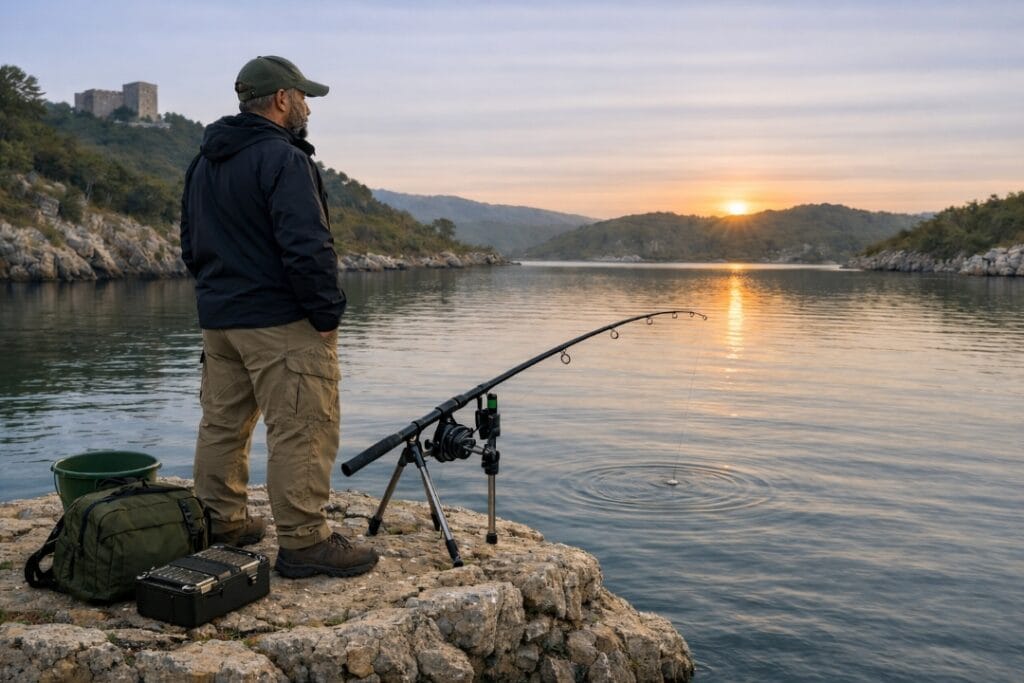 pesca fondo embalse carpa España