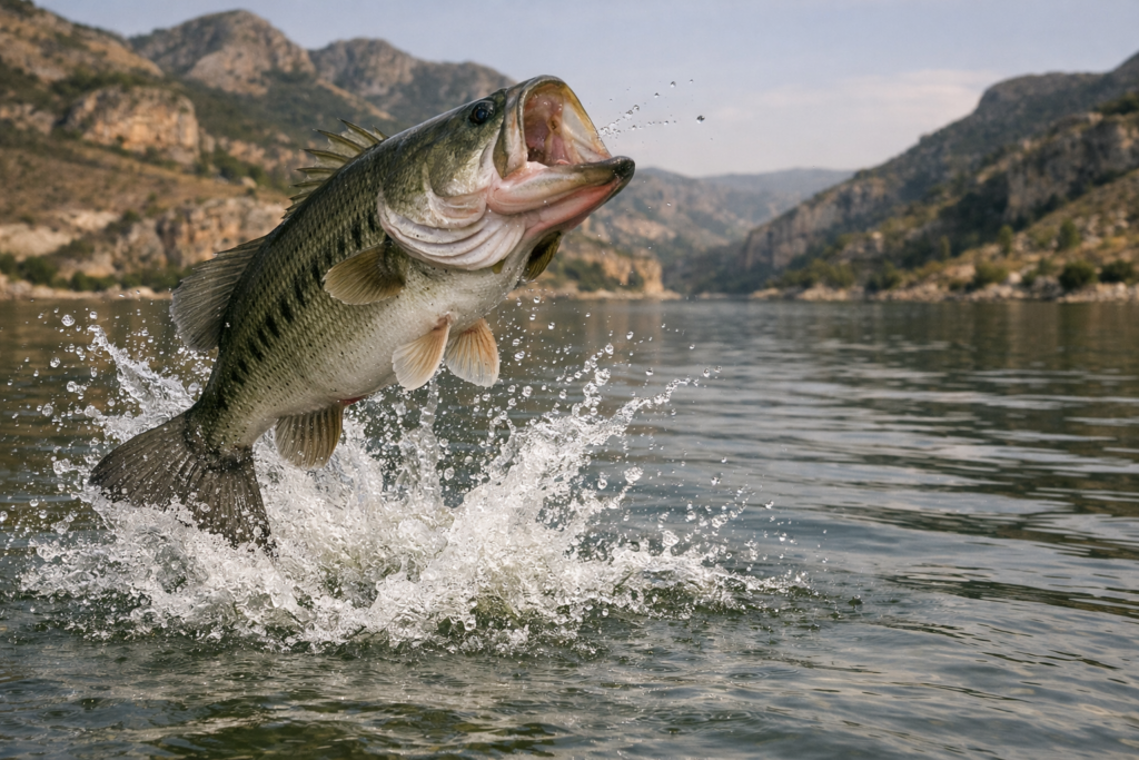 black bass embalse España